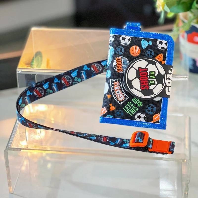 Portafoglio Per Bambini Con Cordino - 3 Ante Per Monete, Carte E Banconote