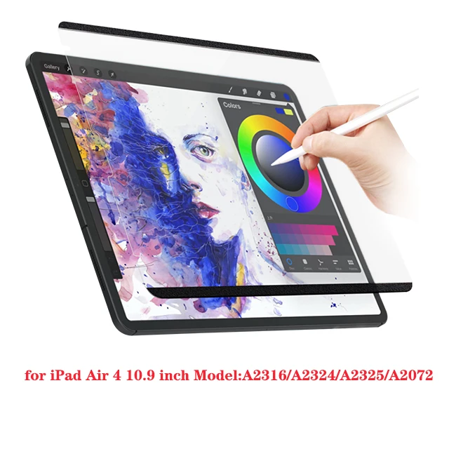 tablet holder for car headrest Paperlike Screen Protector Film Magnetic Paper Texture Film Removable Low Reflective for Ipad Pro 11 Air 4 10.9 9th Generation tablet decals Tablet Accessories