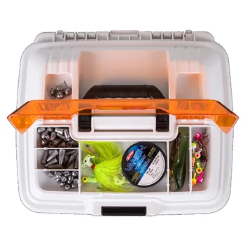 Flambeau Outdoors. T4P Pro Multi Loader, Fishing Tackle Box, White, Orange, 33.5 inches long, Plastic 6