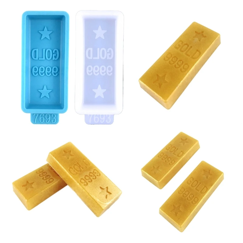 

Little Gold Bar Ornament Crafts Silicone Mold Jewelry Epoxy Casting Jewelry Tool Making Resin Diy Craft Home Decoration