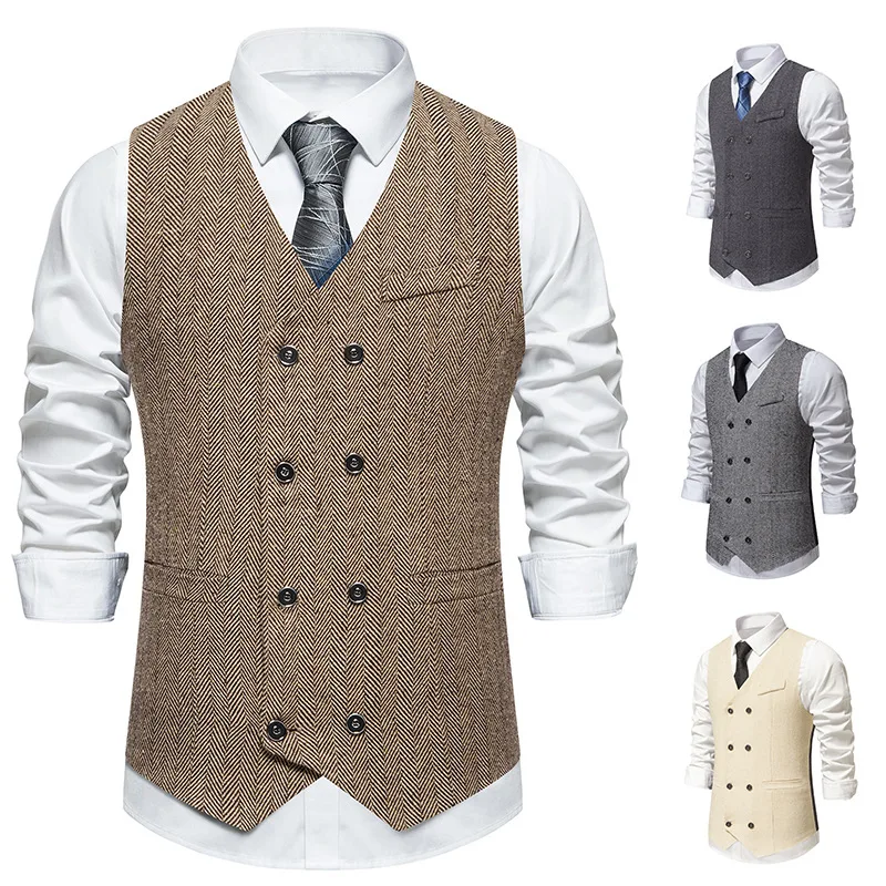 Vest-Men-Herringbone-Suit-Vest-For-Men-Vest-For-Wedding-Vest-Men-Casual ...