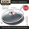 316 Stainless Steel Lasagna Crust Special Flat Bottom Non-stick Pan, Can Be Used for Frying Steak, Baking Cake Crust 1