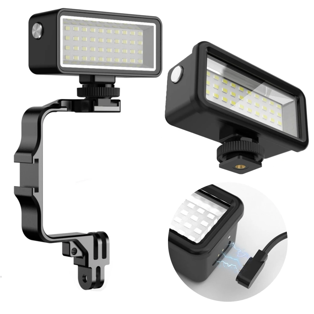 Lampe LED sous-marine 40m pour GoPro Hero 11/10/9, DJI Action 3