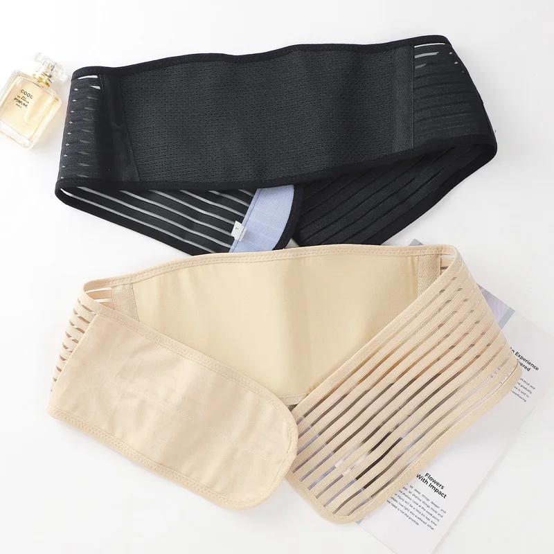 Mesh Multifunctional Support Belt Breathable Body Shaper Abdominal Support Girdle Maternity Belly Band Adjustable