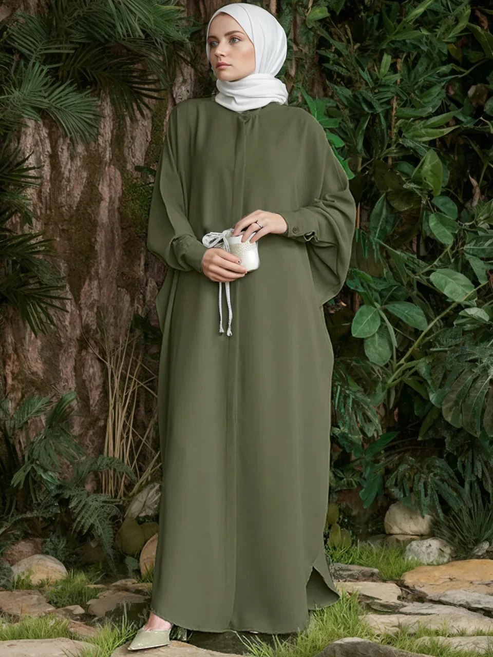 Eid Muslim Abaya for Women Dubai Split Prayer Dress Morocco Caftan Saudi Arabic Party Dresses Kaftan Robe Ramadan Batwing Abayas