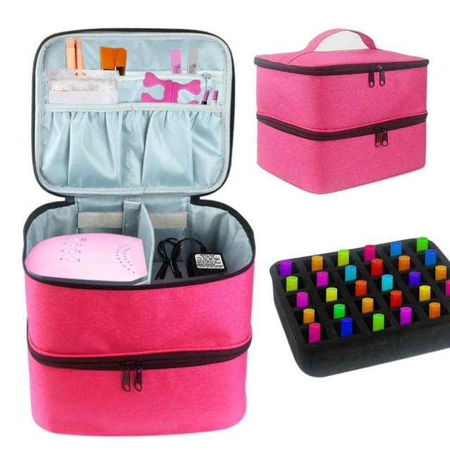 Nail Polish Carrying Bag Holds 30 Bottles Nail Organizer For Nail