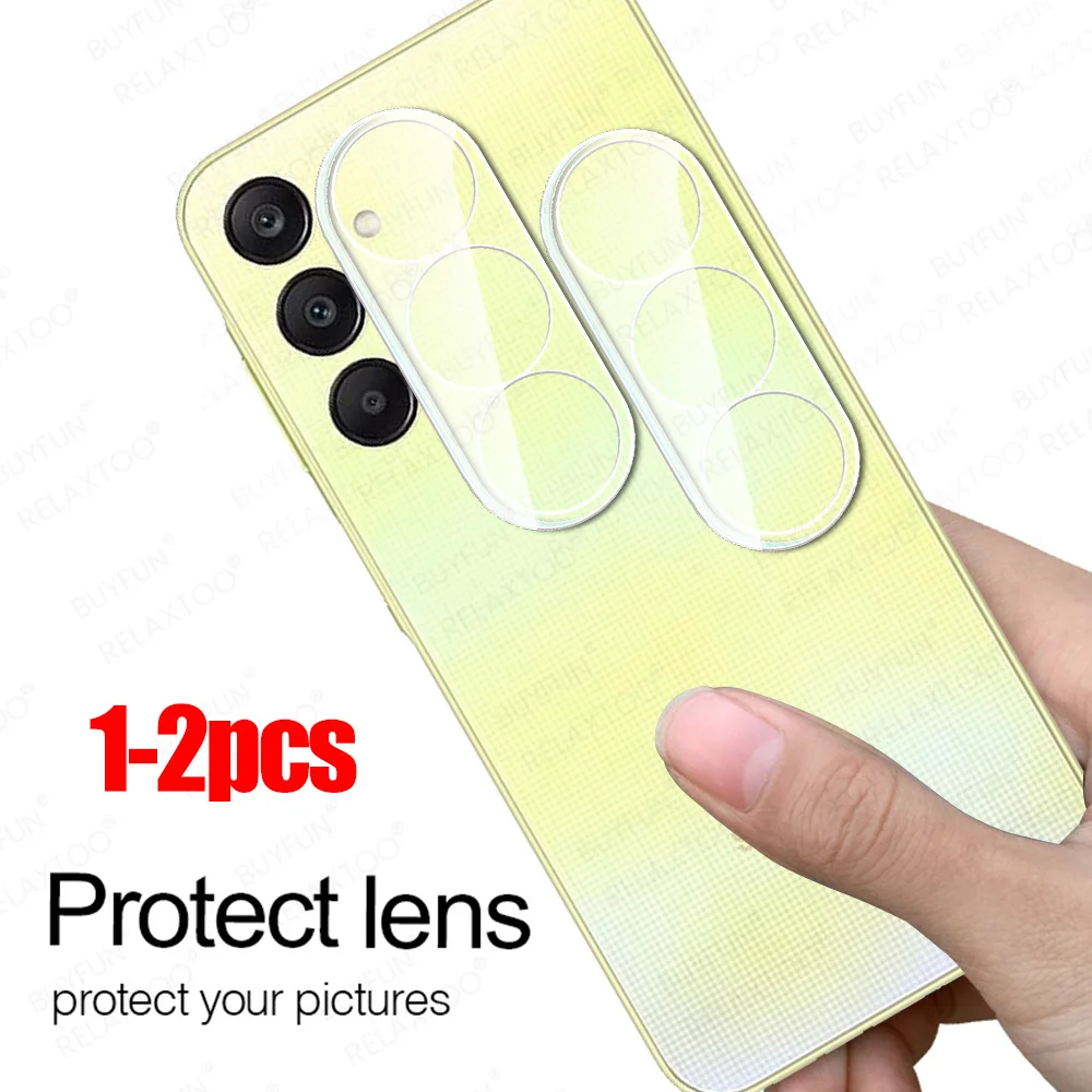 1-2Pcs 3D Clear Camera Screen Protector Per Samsung Galaxy A25 Custodia Per Obiettivo In Vetro Temperato Samsang A05S A05 A15 4G A35 A55 5G