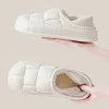 Waterproof Non-Slip Winter Home Shoes Women Comfort Soft Sole Plush House Slippers Woman Solid Color Warm Cotton-Padded Shoes 4