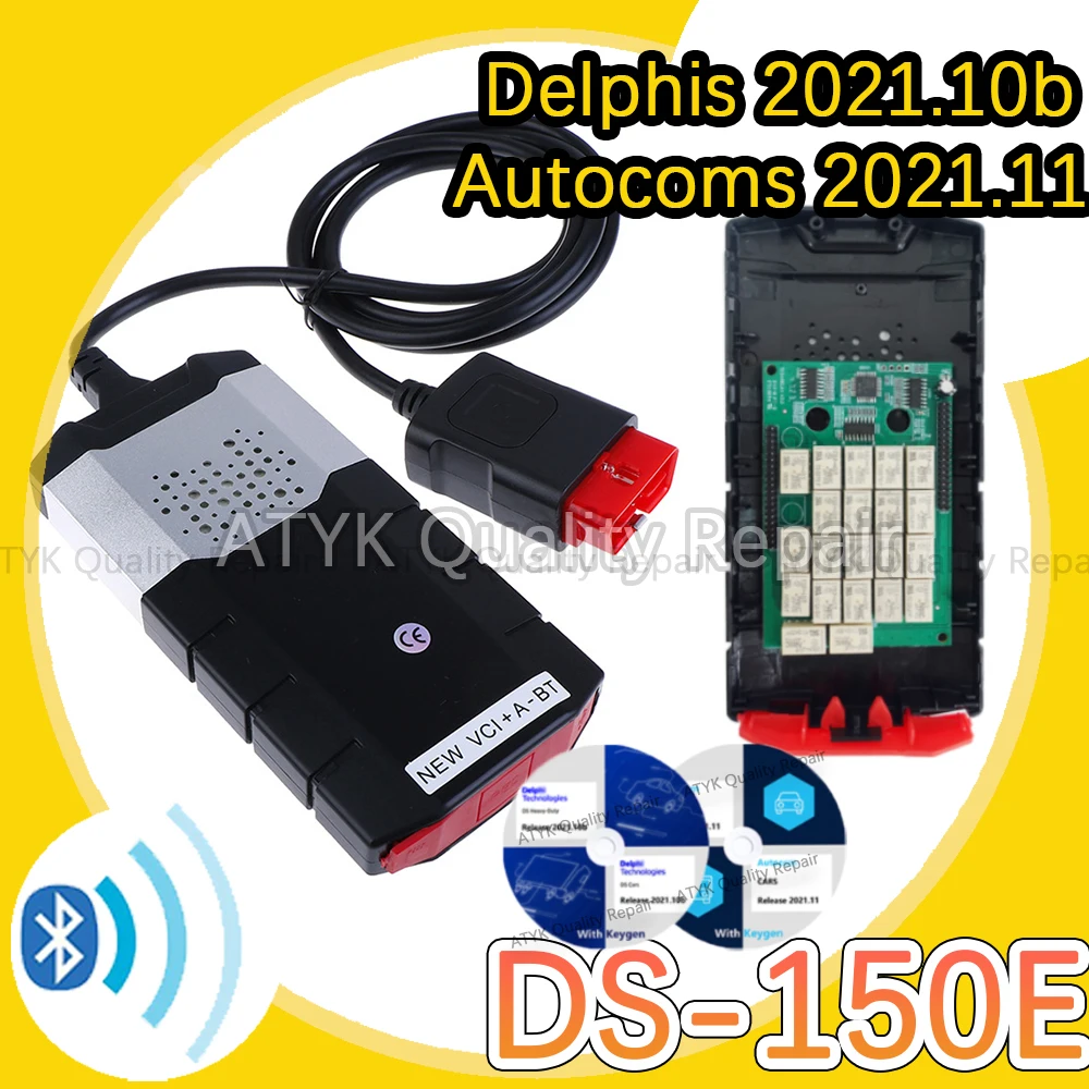 

2024 hot Support for BMW DS-150E del-phi 2021 Auto-com with keygen Bluetooth tuning obd2 scanner inspection tools diagnostic new