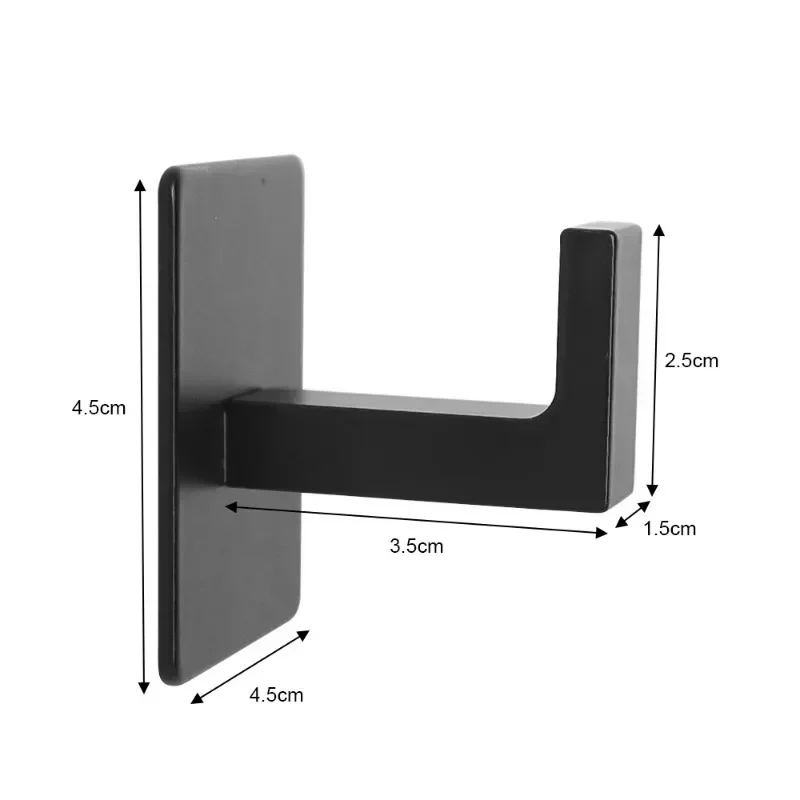 1/6Pcs Self Adhesive Wall Hooks Keys Bag Shower Robe Hanging Holder Clothes Coat Hanger Towel Rack Kitchen Bathroom