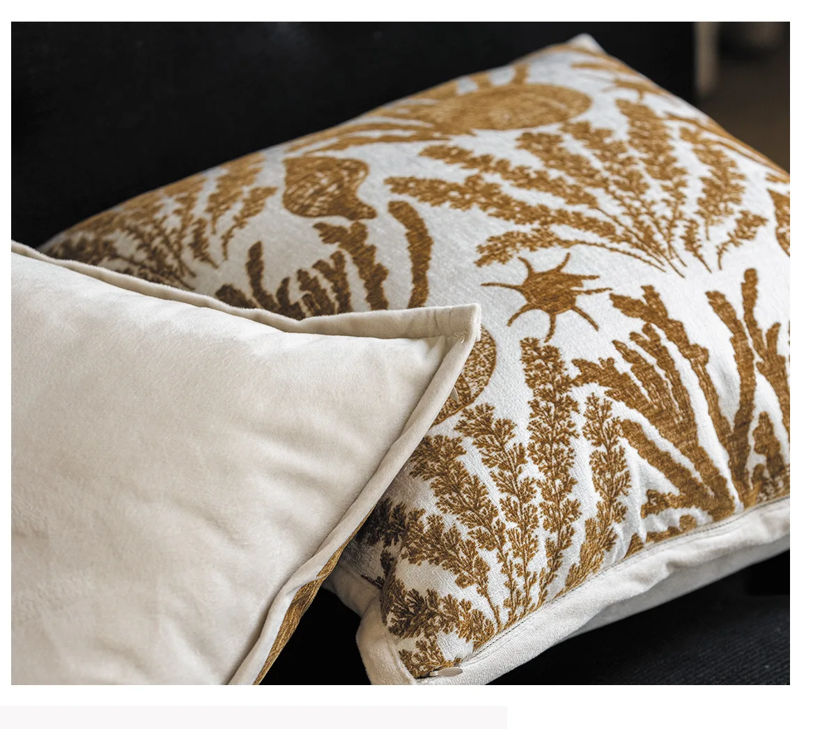 Terracotta Bloom Jacquard Cushion Cover
