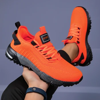 YRZL Scarpe da ginnastica da uomo in mesh traspirante Scarpe casual da uomo Scarpe da tennis maschili leggere da passeggio sportive di grandi dimensioni antiscivolo per esterni 1