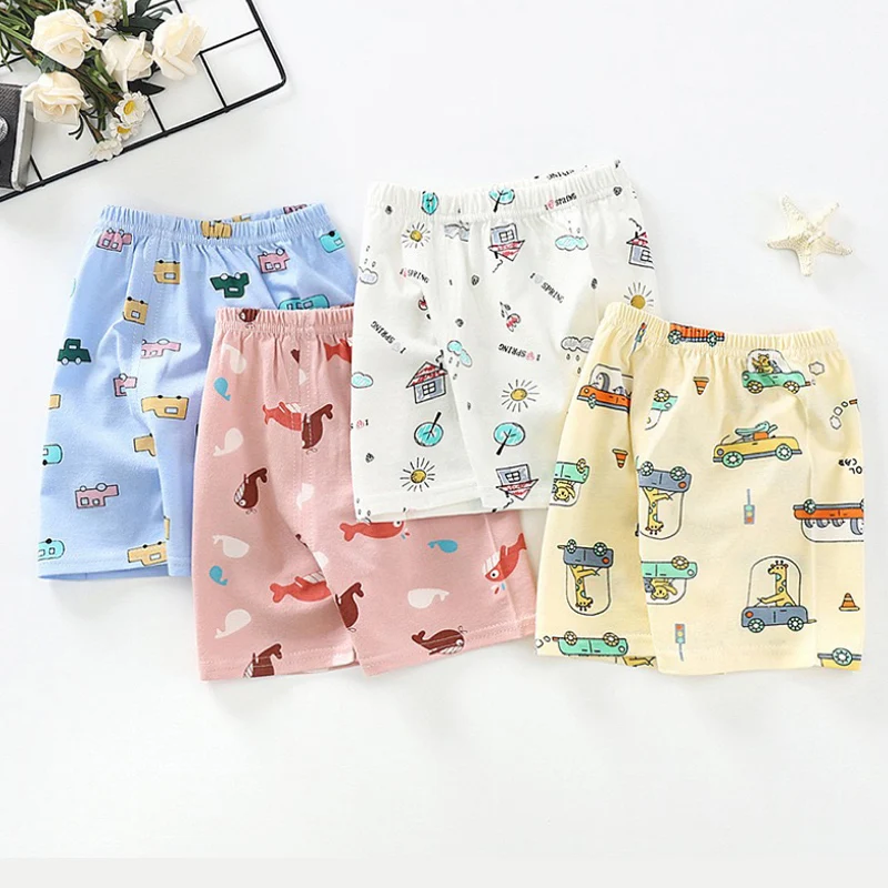 3PCS 어린이 스포츠 반바지 소년 소녀 짧은 바지 편안한 캐주얼 트렁크 가족 착용 의류 코튼 여름 키즈 비치웨어