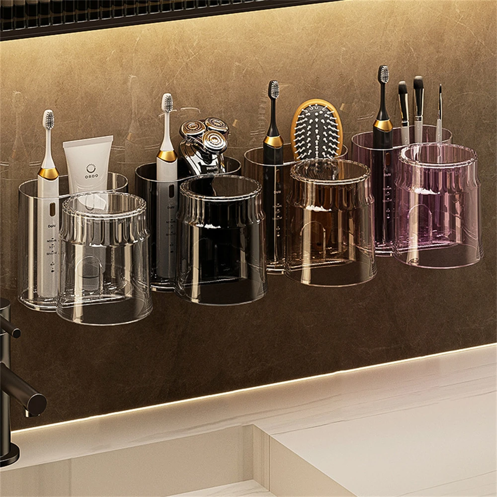 Portaspazzolino da parete con bicchiere per risciacquo bagno_voghion.com