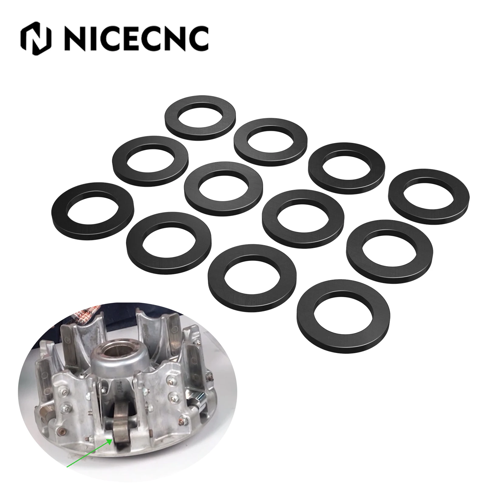 NICECNC UTV Clutch Weights Gaskets For Can-Am Maverick X3 Max R RR Turbo DPS Sport Trail Commander 1000R 4x4  Accessories atv utv brake caliper mounting bolt screws for yamaha raptor yfm 700 2013 2019 yxz 1000r se ss sport shift 2017 accessories