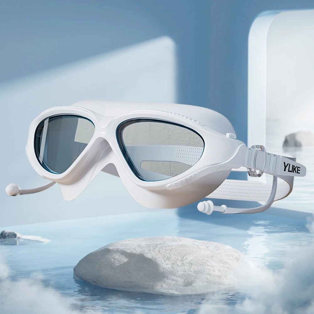 Big Frame Swim Glasses Adjustable Professional HD Swim Glasses Waterproof Swim Pool Eyewear for Swimmers 5
