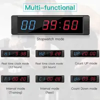 Btbsign Workout Gym Timer with Remote and Bluetooth Control by Phone App LED Training Interval Workouts Clock Count Down Up 2