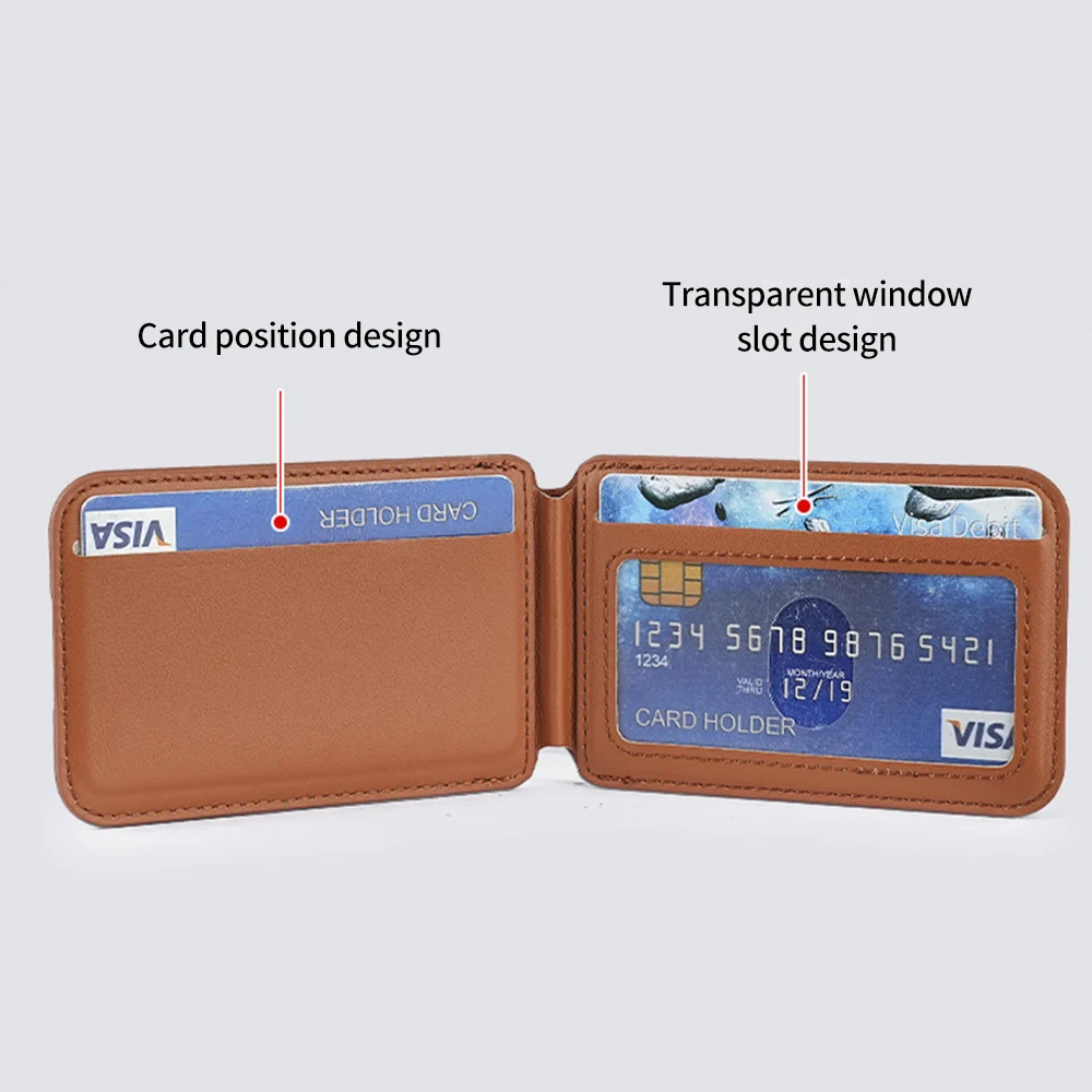 Luxury Leather Magnetic Wallet Case with Detachable Card Holder and Foldable Stand