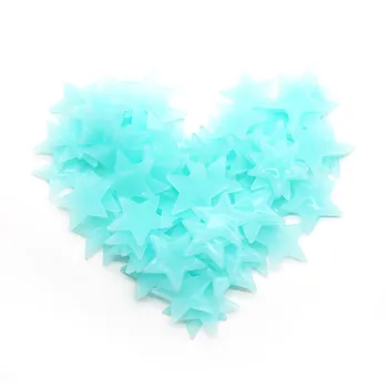 20pc Kids Bedroom Stars Luminous Stickers Fluorescent Glow In The Dark Snowflake Wall Stickers Room Decor Home Decorations 2