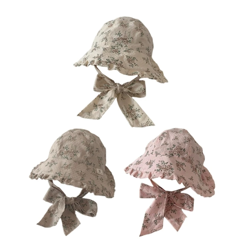 

Baby Bucket Hat Sun Protective Hat Boys Girl 1-2Y Headwear Spring Camping Hat