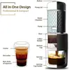 Classic Portable Espresso Maker, 2 in1 Travel Coffee Maker,Compatible Capsules and Ground Coffee,Manual Espresso Machin 2