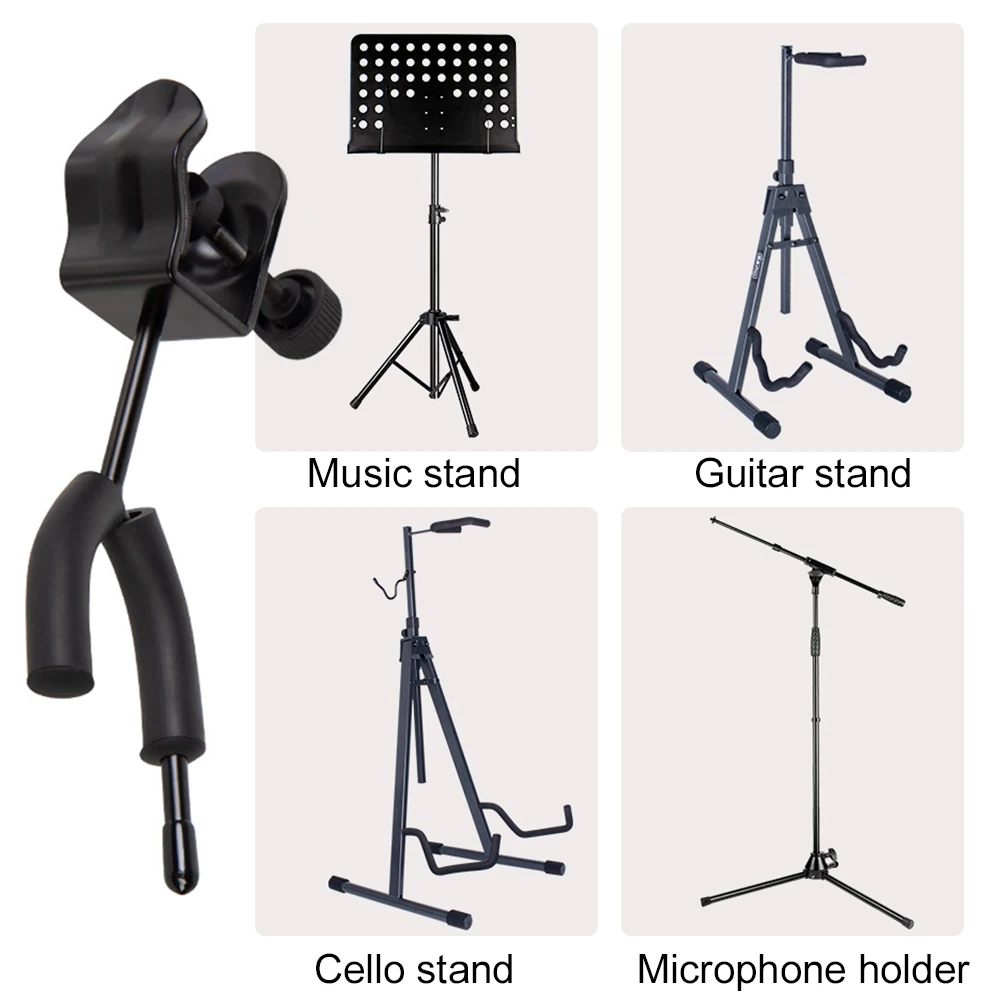 Violin Hanger Microphone Or Sheet Music Stand Violin Holder for Desktop Violin and Viola Hanger for Home and Studio Music Room