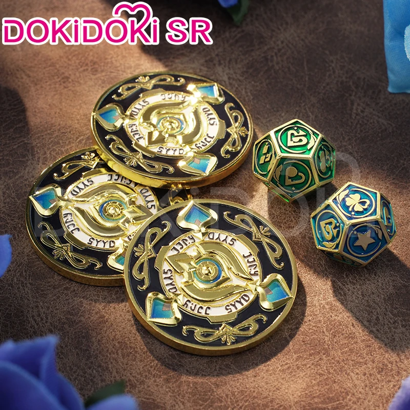 Cosplay Prop Aventurine Cosplay Props Counter Dice Game Honkai: Star Rail DokiDoki Aventurine Cosplay Accessories Ceramics Counter
