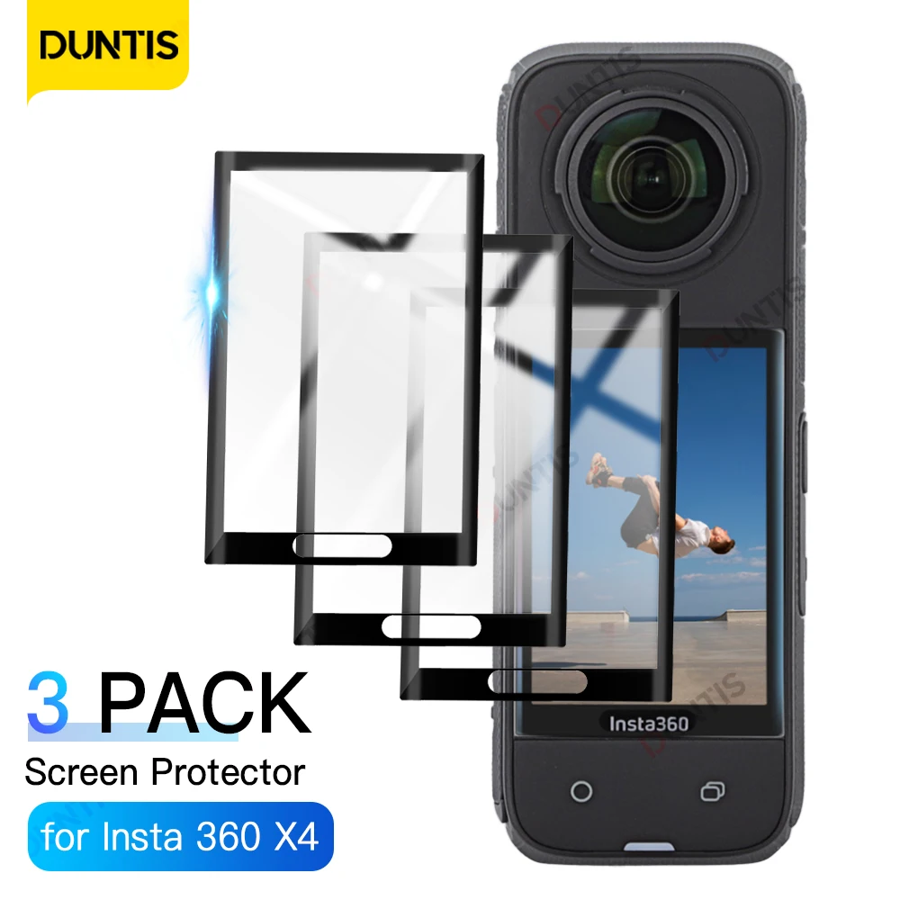 

3 Pack For Insta360 X4 Screen Protector Anti-scratch Film For Insta 360 X4 Action Camera All Around Coverage Protective Film