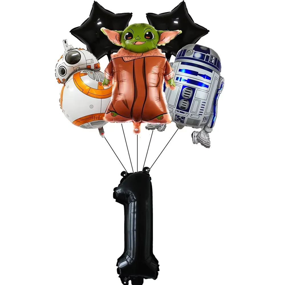 Star Wars Partyzubehör Tischgeschirr-Set Teller Becher Servietten Tischdecke für Babyparty Themenparty Kindergeburtstag Dekoration – Detail 27