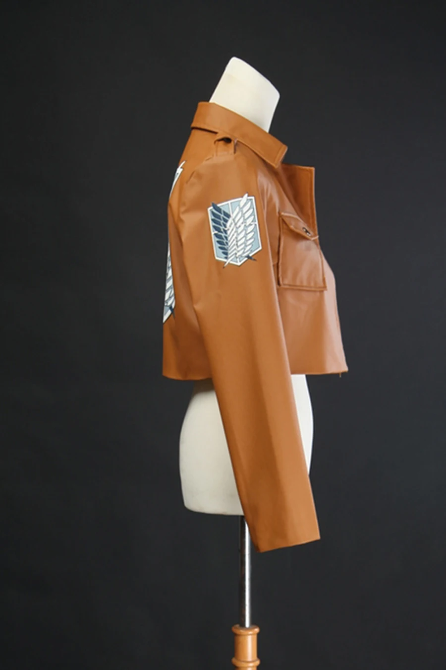 Attack on Titan Eren Jaeger Survey Corps Leather Jacket Cosplay Costume