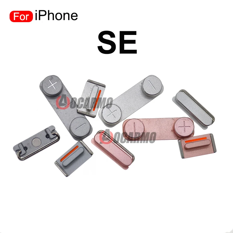 iPhone SE 1세대용 볼륨 업 다운 전원 켜기 끄기 측면 키 버튼 교체 부품 그레이 실버 핑크
