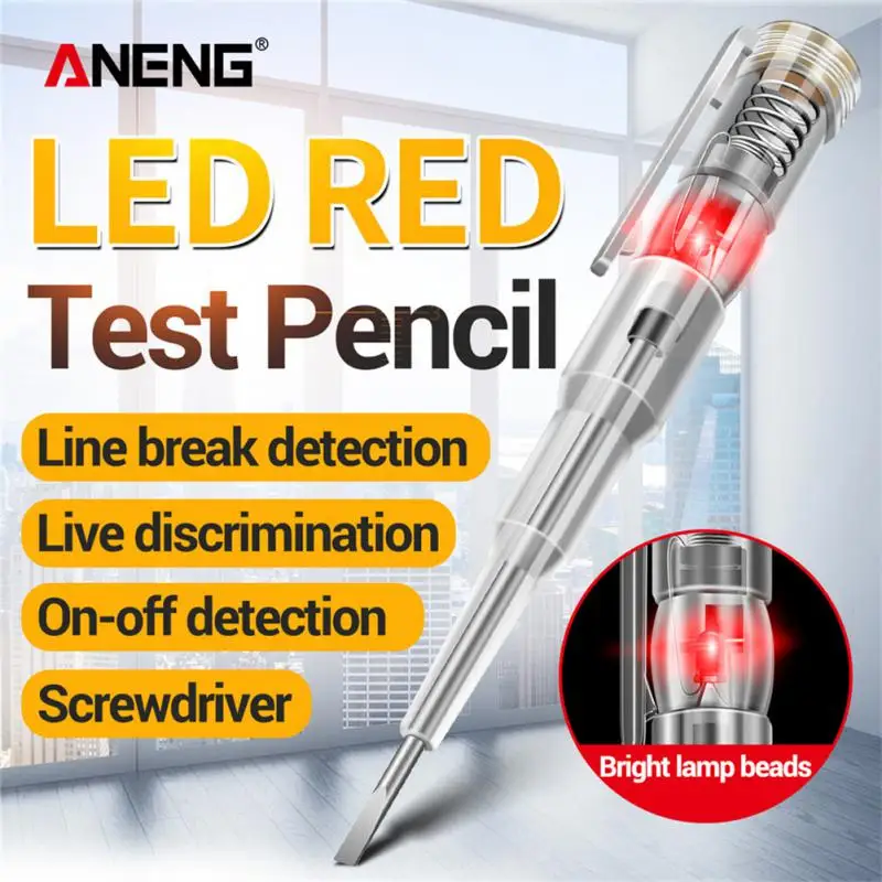 

Electric Test Pen Screwdriver 70-250V Voltage Detector Pen IntelligentVoltage Detector Circuit Tester Electrical Screwdriver