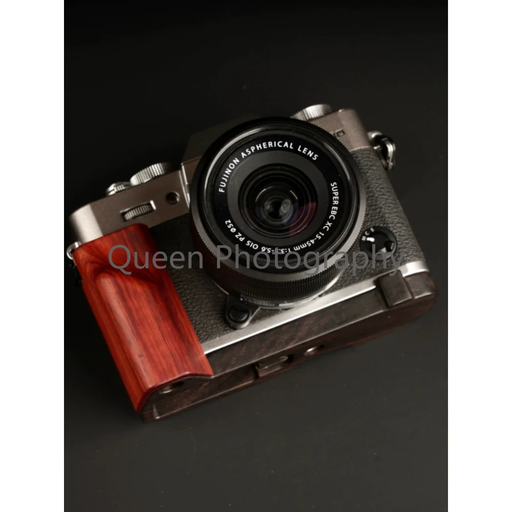 Impugnatura In Legno Per Fujifilm Xt10 Xt20 Fuji Xt30 Ii X-T30Ll Staffa Per Fotocamera Digitale Base Per Piastra Treppiede Tipo L Solido Ultraleggero