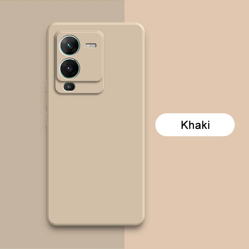 Premium Liquid Silicone Shockproof Phone Case - Luxury Square Design with 360° Protection and Soft Camera Guard