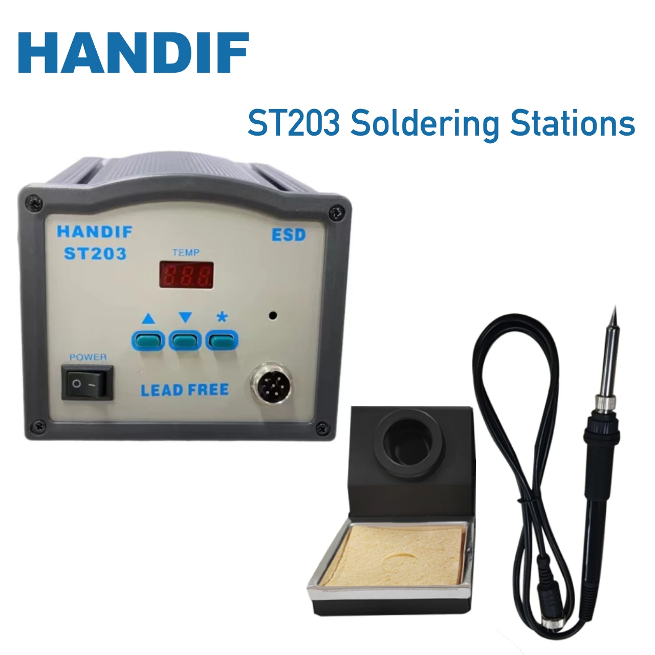 Handif ST 203 Soldering Station 90W Professional Welding Station for Electronic Tools to Repair Cell Phones