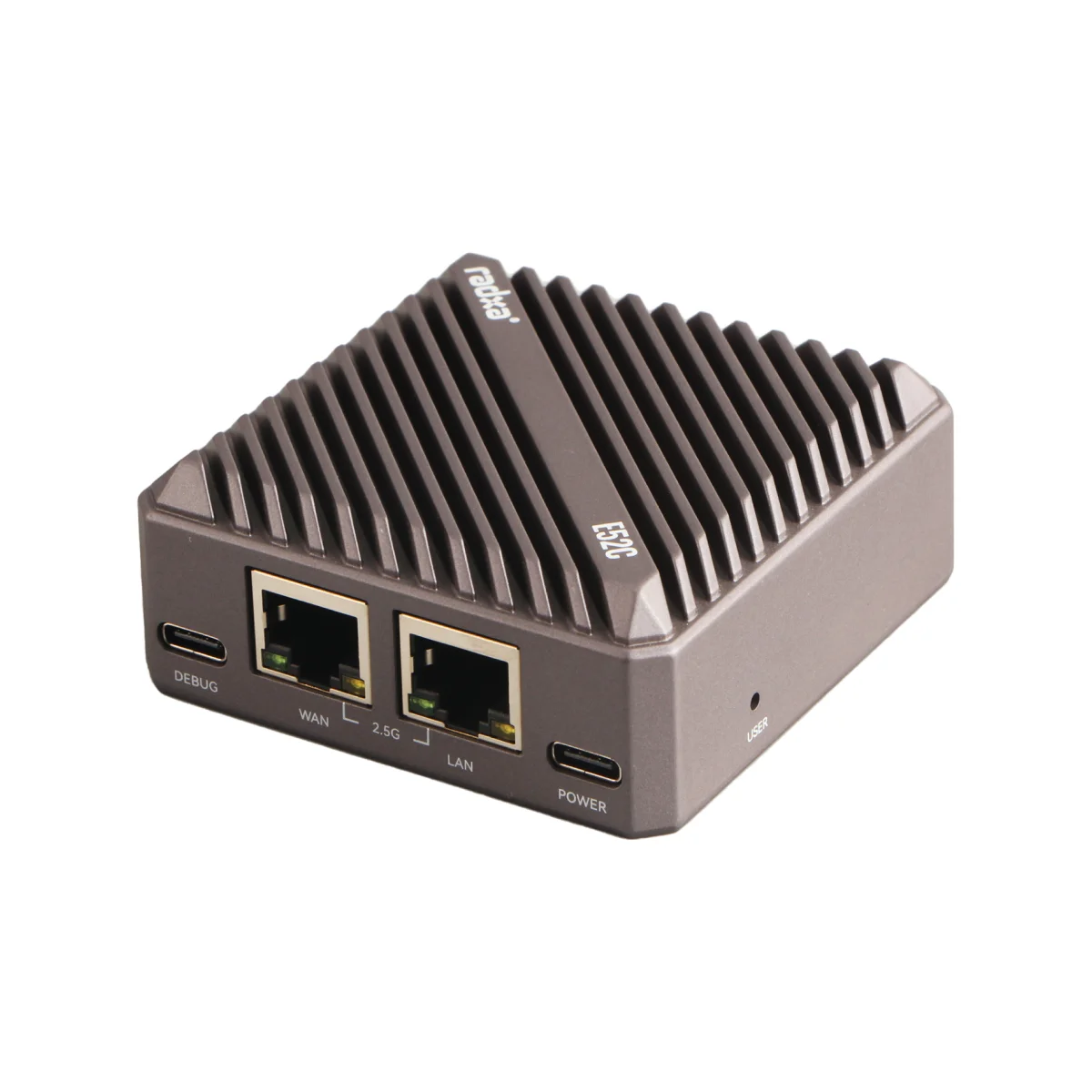 VivaChip TechRadxa E52C, 6코어 CPU, 듀얼 2.5 기가비트 이더넷, CNC 알루미늄 합금 케이스, 5TOPs NPU