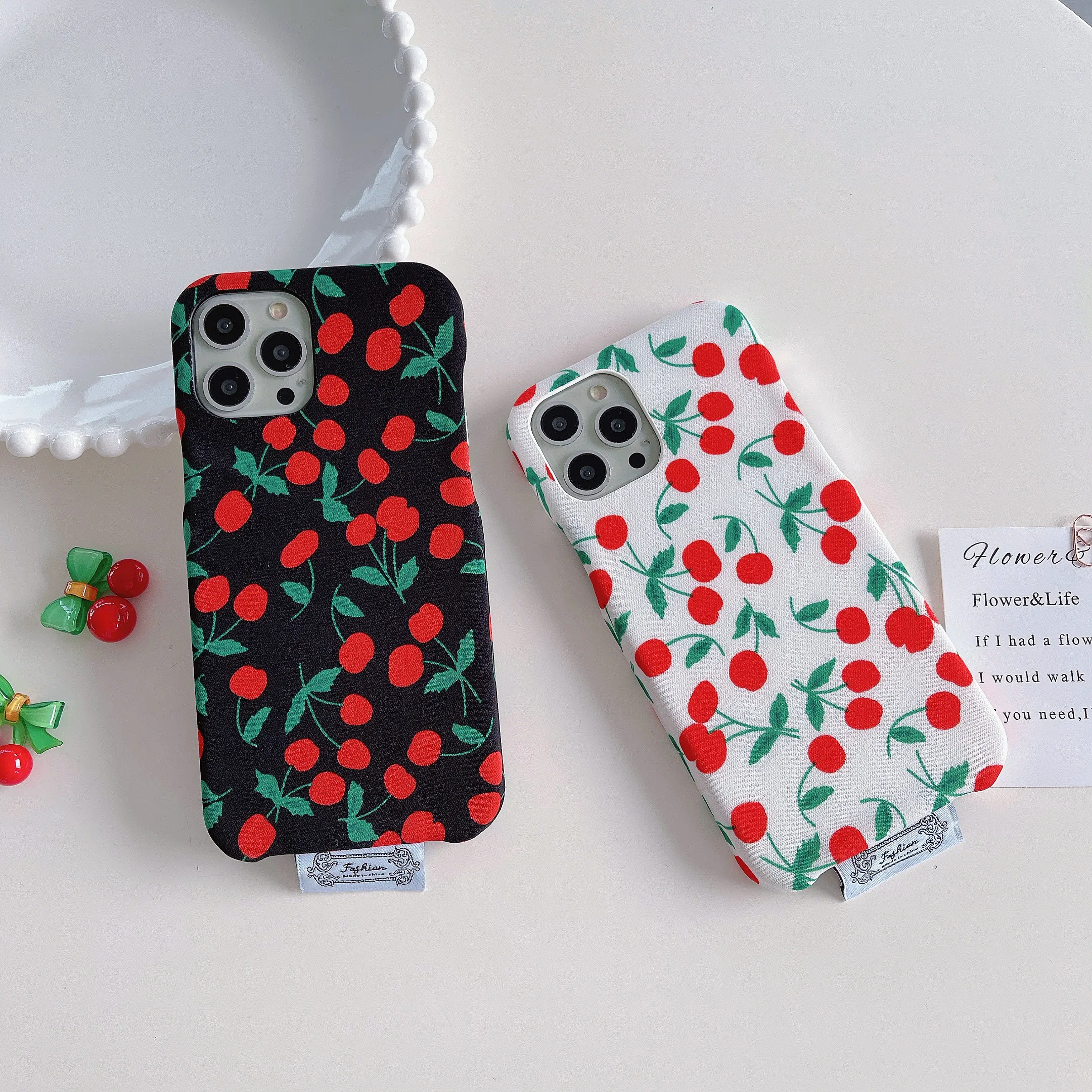 

Винтажный чехол с вишневым узором для iphone 14Promax 14Pro 14 12Pro 12 12Promax 13Promax 13 13Pro 11Promax XR, мягкий чехол с прямыми краями