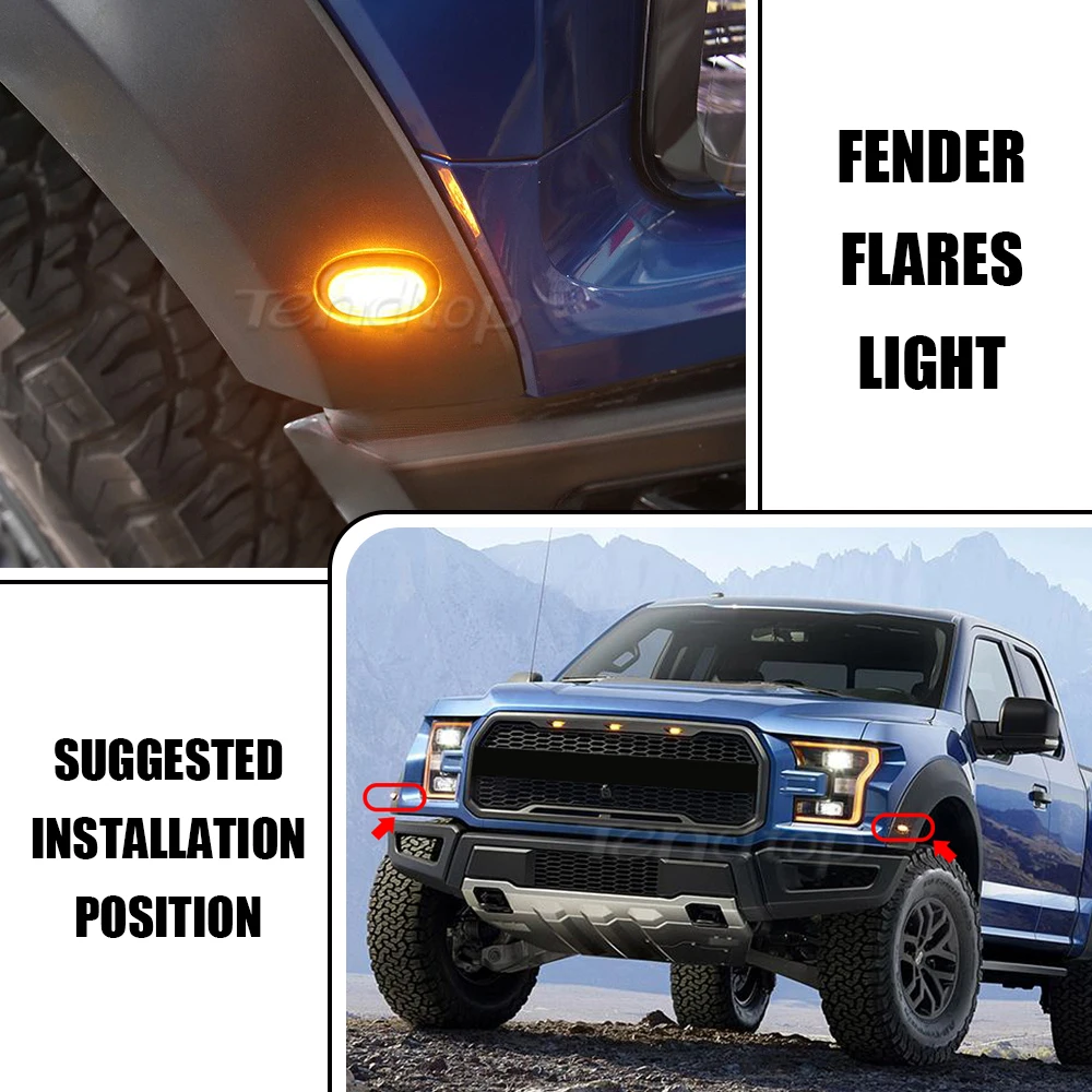 CarWorld Fog Lights For Ford F-150 Raptor/Ranger Raptor 2017