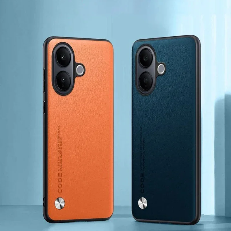 Enhanced PU Leather Protective Phone Case with Silicone Back Cover and Full Camera Protection