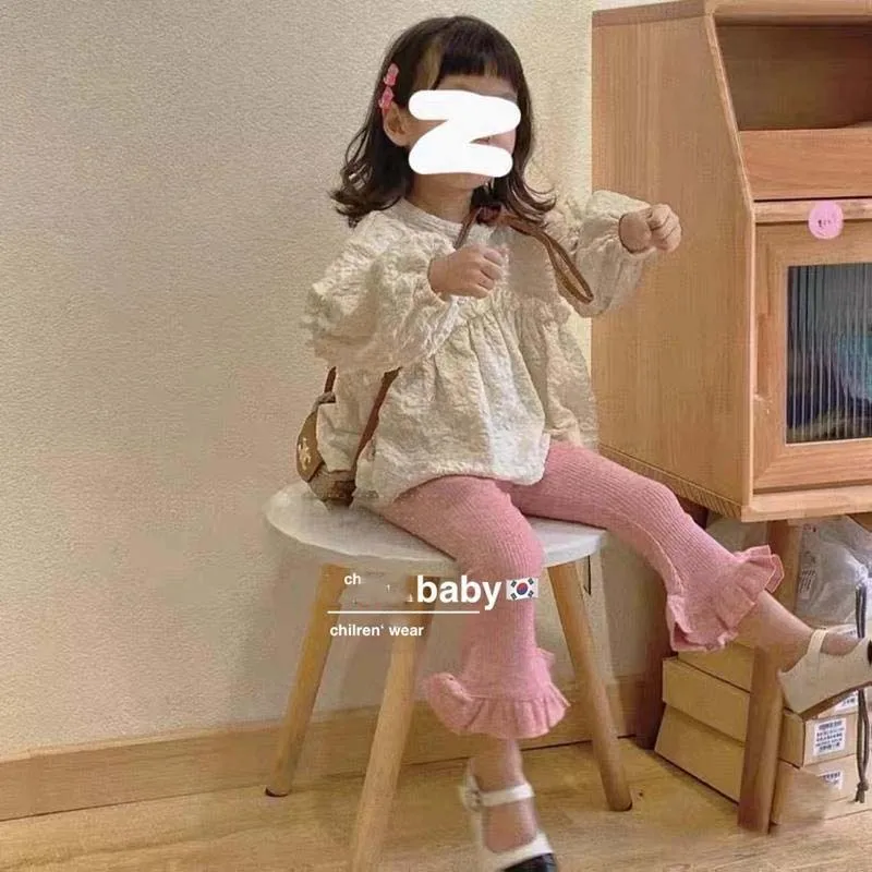 용수철 가을 아동복 세트, 여아 셔츠, 바지, 긴팔 상의, 2025, 2 개