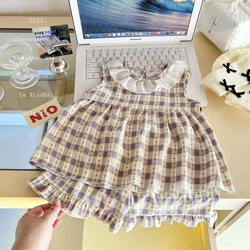 Two-Piece Set Sleeveless Princess Dress