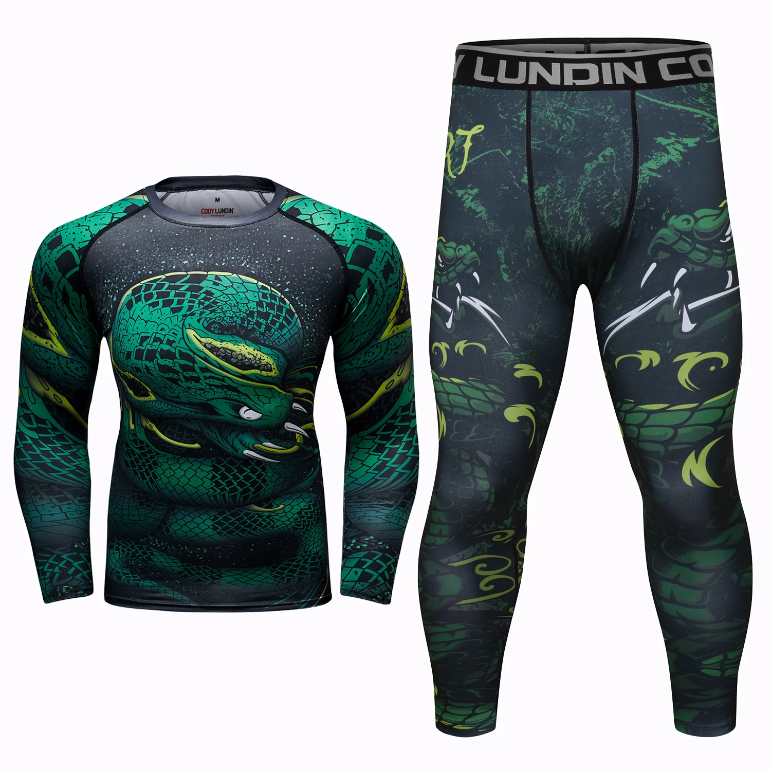 Mma Bjj Compression Shirt + Pant Sets Sublimated Jiu Jitsu Rashguards Green Sportsuits Rash guard Boxing Jerseys Muay Thai Shorts sports apparel