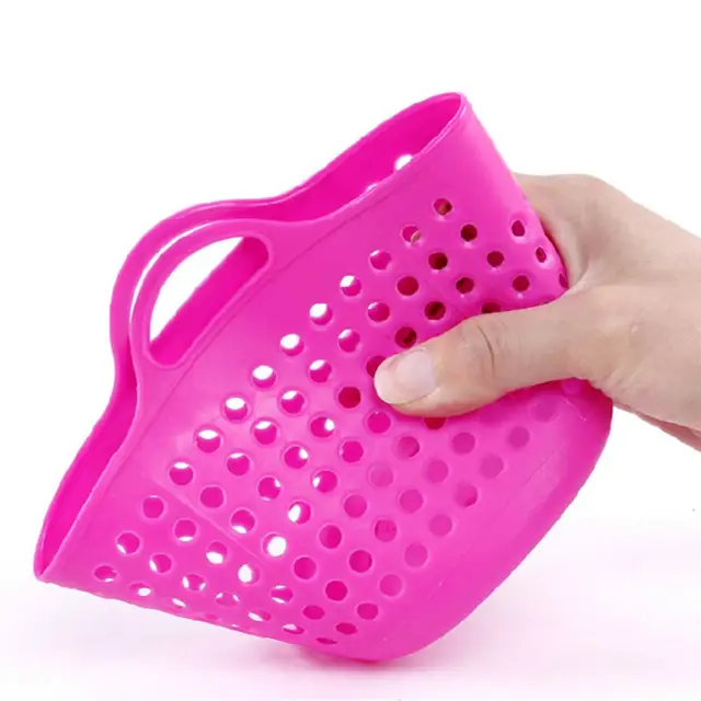 Cestino Da Scrivania Carino Con Coperchio - Mini Pattumiera Portatile In Plastica - Rosa, Con Design Orso - Foto 2