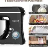 9 IN 1 850W Tilt-Head Multifunctional Electric Mixer with 7.5 QT Stainless Steel Bowl, 1.5L Glass Jar, Beater Dishwasher Safe 5