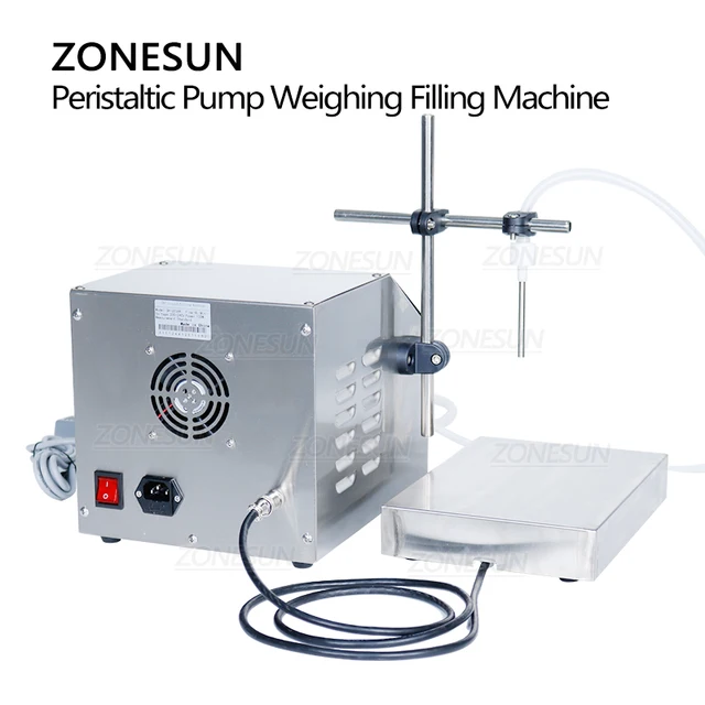 ZONESUN Semi-Automatic Peristaltic Pump Liquid Filling Machine for Beverage, Perfume, Lotion Filler ZS-PP531W 5