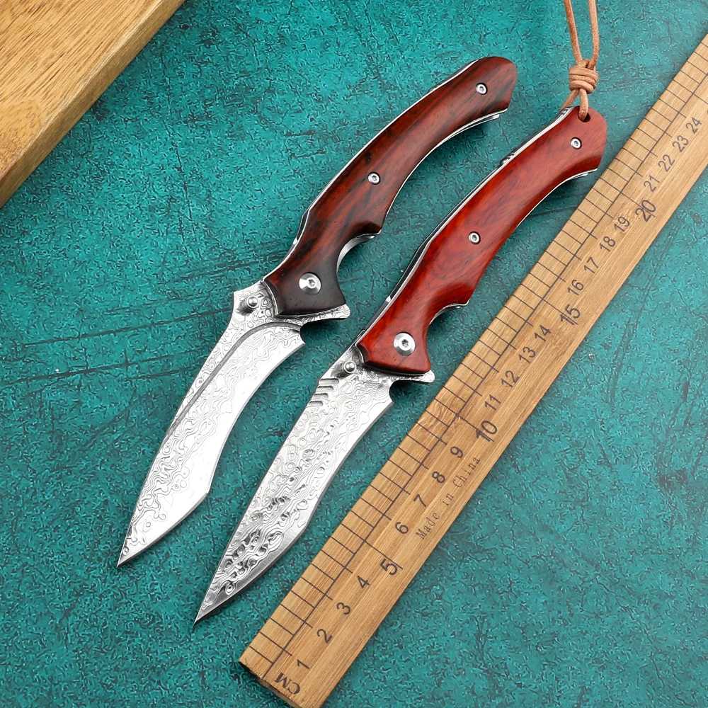 

VG10 Damascus Folding Knife Tactical Military Outdoor Camping Survival Hunting EDC Self Defense Pocket Navaja Jackknife