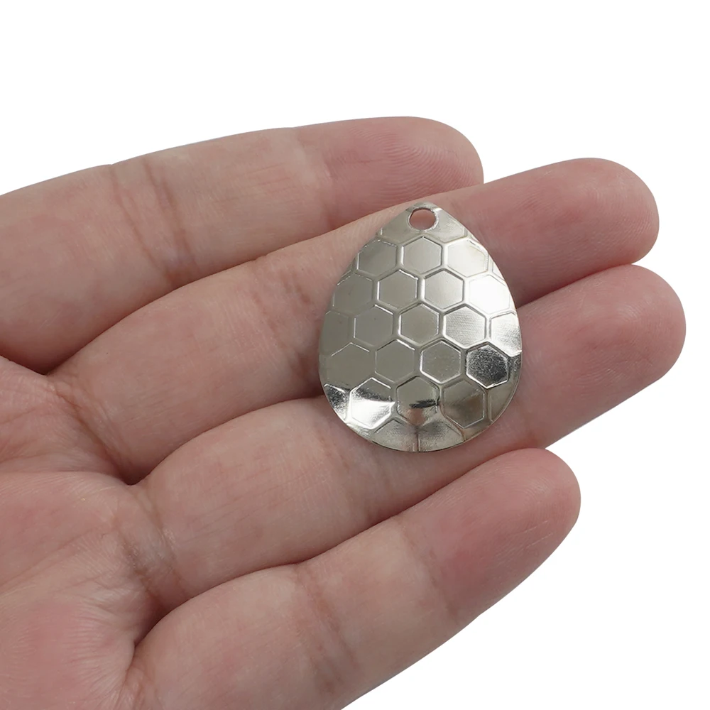 10Pcs Cucchiaio Da Pesca Spinner Blades Colorado Spinner Blades Easy Spin Spinner Bait Making Kit Per Accessori Per Esche Da Pesca Fai Da Te