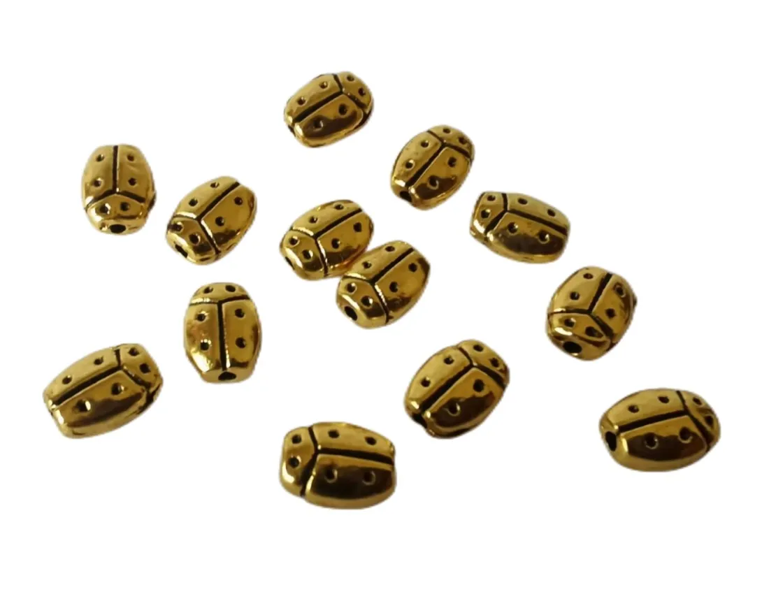 

450 шт., серебряные разделительные бусины божьей коровки A152G