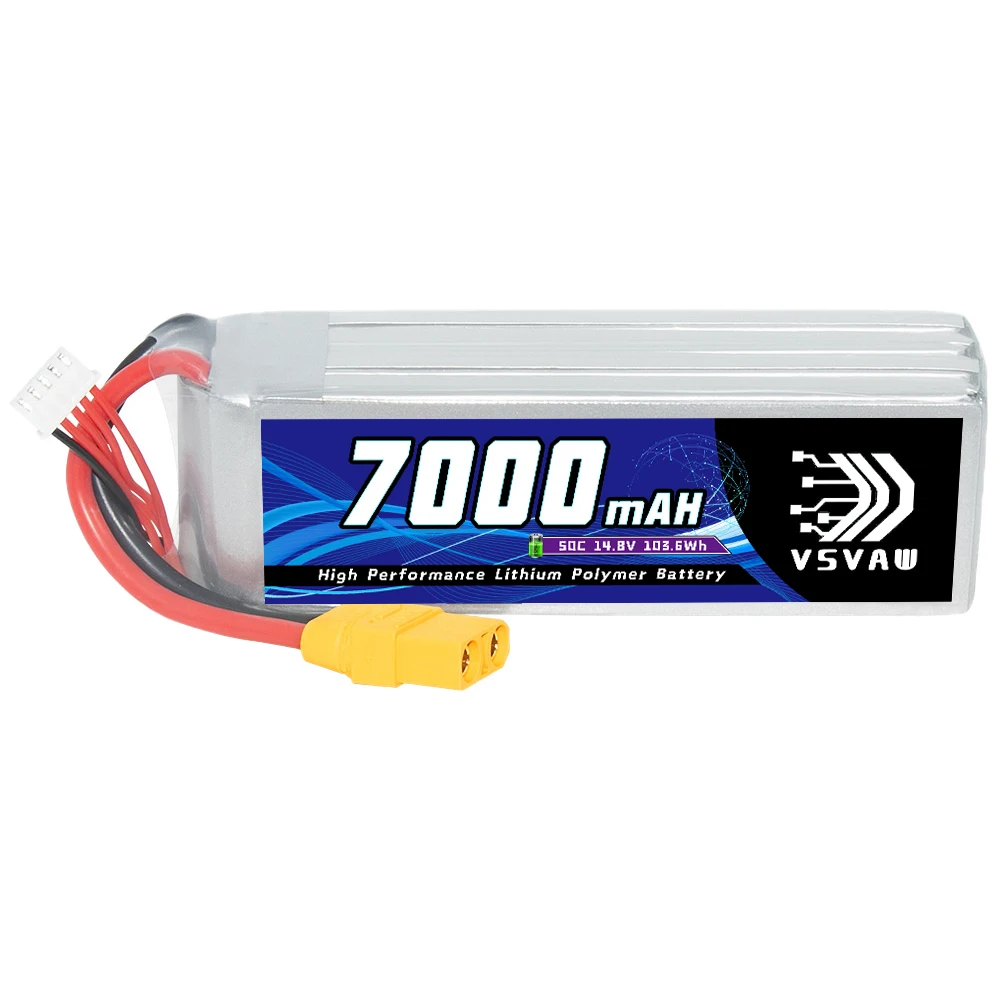 Original VSVAW 4S 14.8V 7000mAh 50C/100C H remote control toy RC car model, boat model, drone FPV aerial camera Lipo battery 2