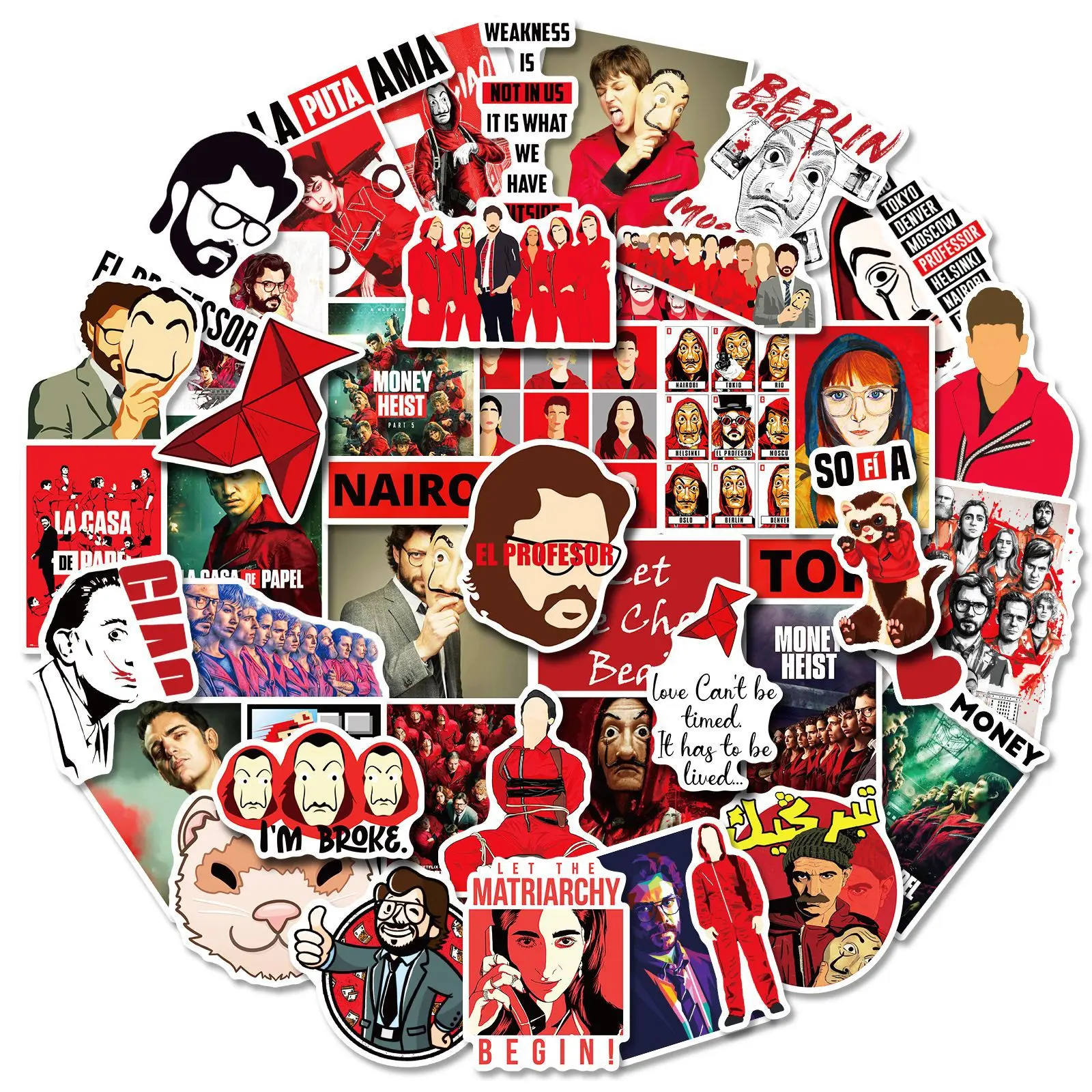 

50pcs Movie Star Sticker Mobile Phone Stickers Laptop Sticker Sheets